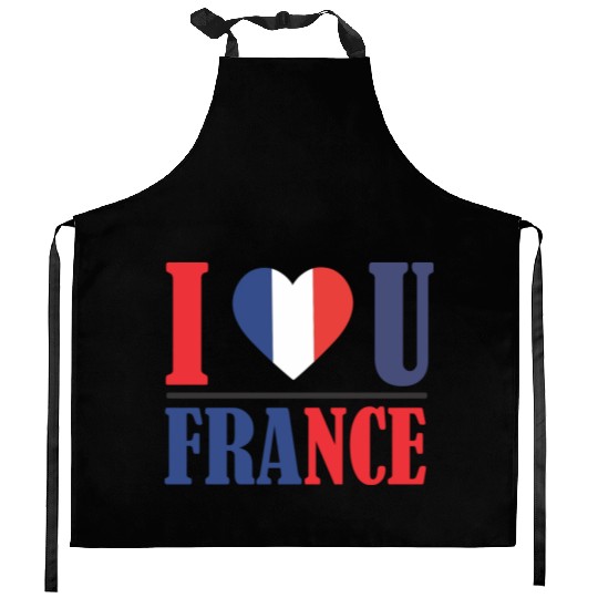 ILOVE FRANCE Kitchen Aprons