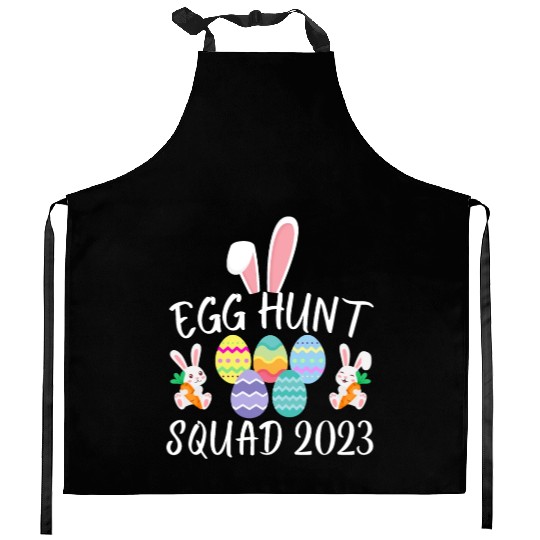 Egg Hunt Squad 2023 Egg Hunt Funny Easter Day 2023 Kitchen Aprons