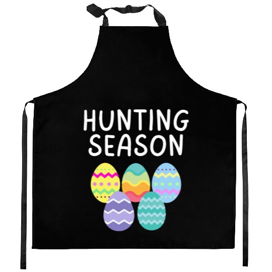 Hunting Season Eggs Funny Easter Day 2023 Egg Hunt Kitchen Aprons