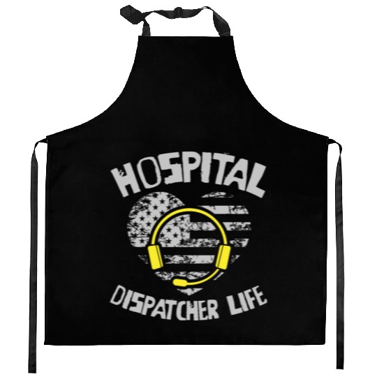Dispatcher Us Flag Kitchen Aprons