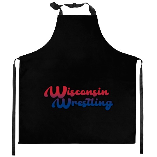 Wisconsin Wrestling Kitchen Aprons