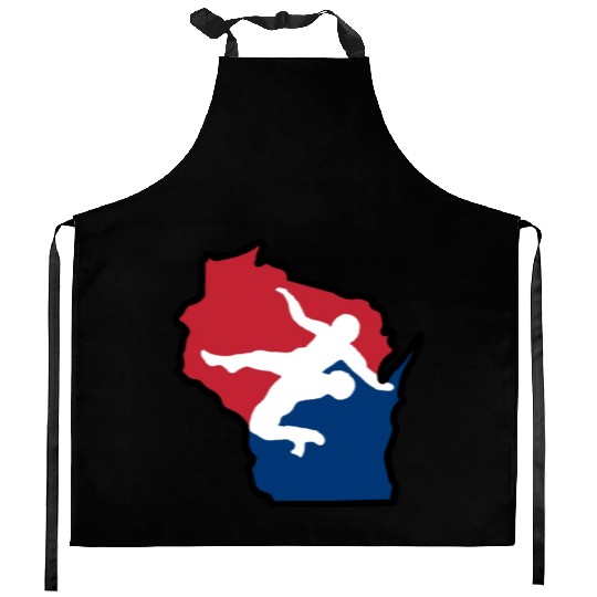 Wisconsin Wrestling Kitchen Aprons