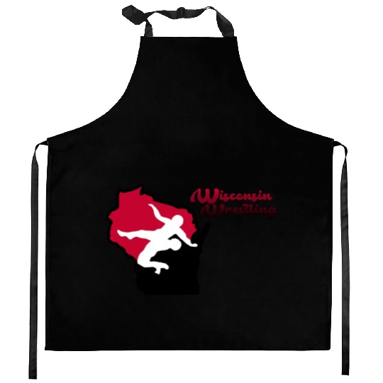 Wisconsin Wrestling Kitchen Aprons