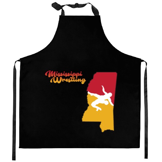 Mississippi Wrestling Kitchen Aprons