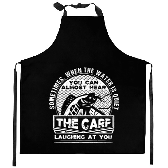 Carp Fishing Design For Men Funny Catfish And Carp Kitchen Aprons