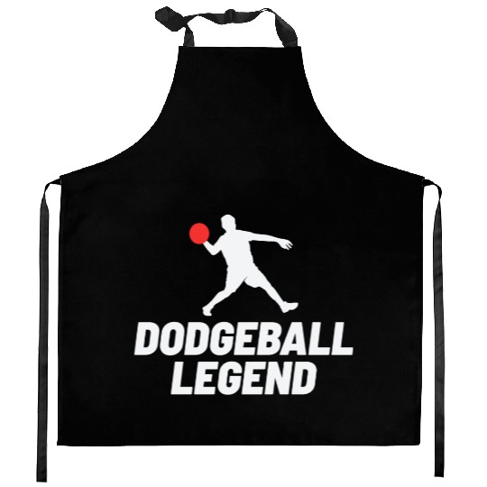 Dodgeball Player Coach Team Sports Funny Kitchen Aprons