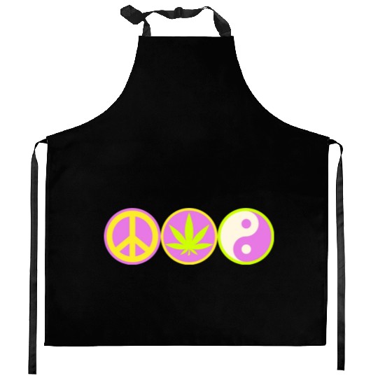 Peace Love Harmony Kitchen Aprons