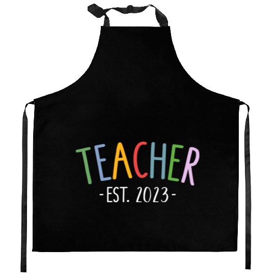 Teacher 2023 For New Teacher Graduation Kitchen Aprons