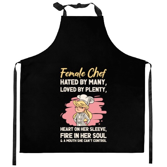 Female Chef Cooking Meals Food Lover Kitchen Aprons
