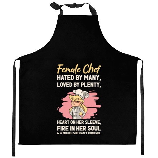 Female Chef Cooking Meals Food Lover Kitchen Aprons