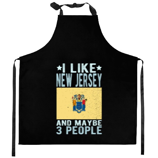 New Jersey Flag US State Kitchen Aprons
