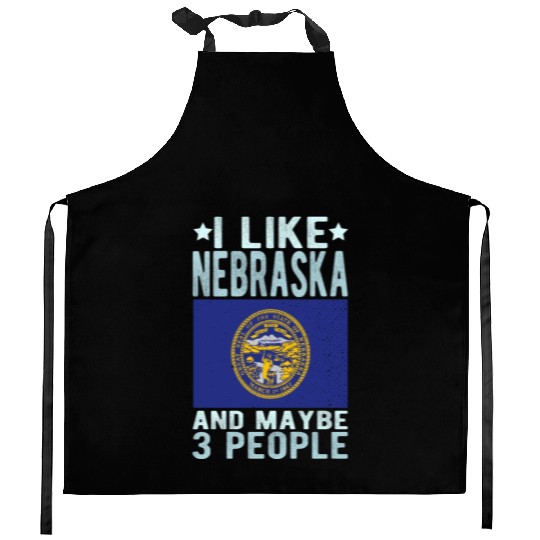 Nebraska Flag US State Kitchen Aprons