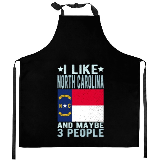 North Carolina Flag US State Kitchen Aprons