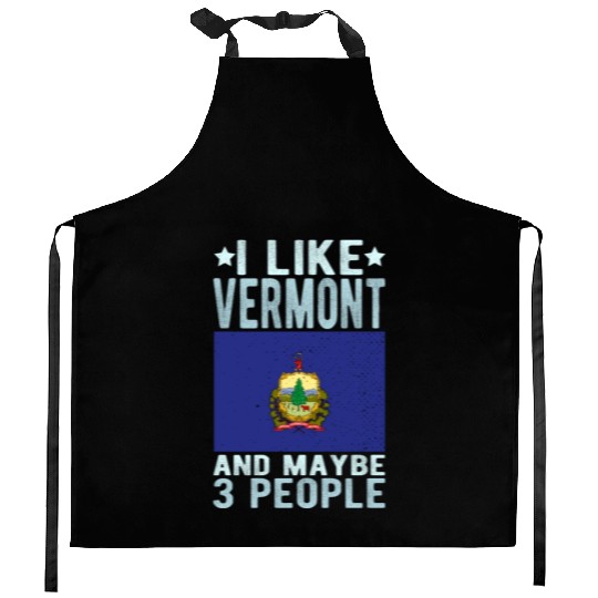 Vermont Flag US State Kitchen Aprons