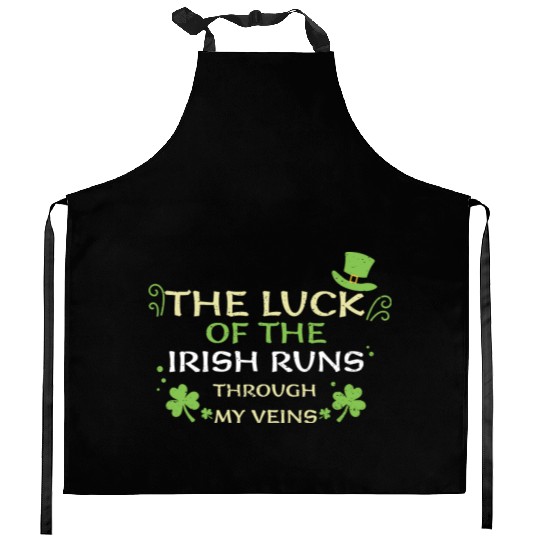 The luck of the Irish runs throu... Kitchen Aprons