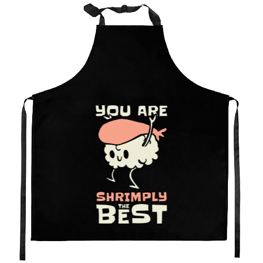 Asian Food Sushi Shrimp Food Sushi Lover Design Kitchen Aprons