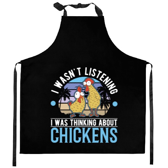 Chickens Chicken Farm Farmer Kitchen Aprons