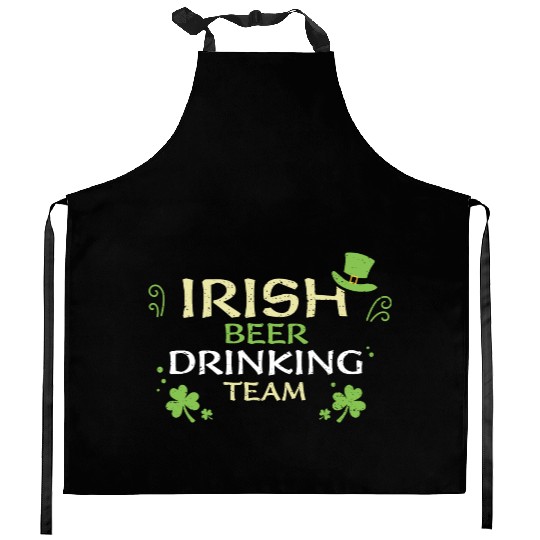 Irish Beer Drinking Team Kitchen Aprons