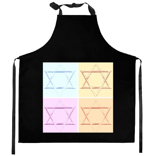 Star of David Design Kitchen Aprons