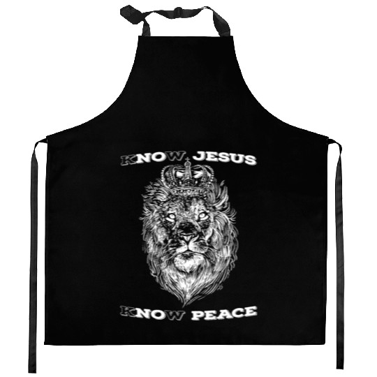 Know Jesus Know Peace, wear and proclaim your Kitchen Aprons