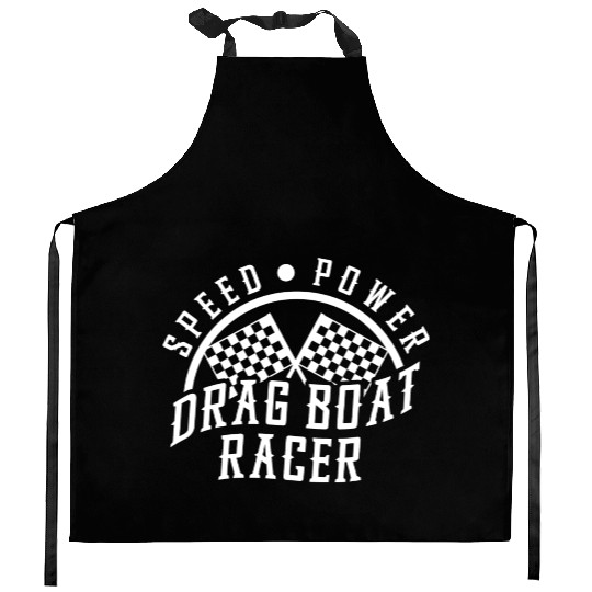 Drag Boat Racing Racer Speed Motor Boat Driver Kitchen Aprons