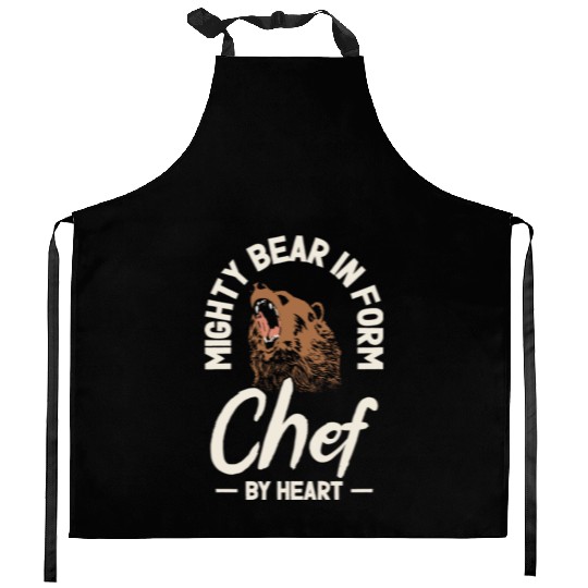 Chef Beast Animal Lover Bear Cooking Kitchen Aprons