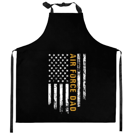 USA Flag Air Force Dad PILOT Kitchen Aprons