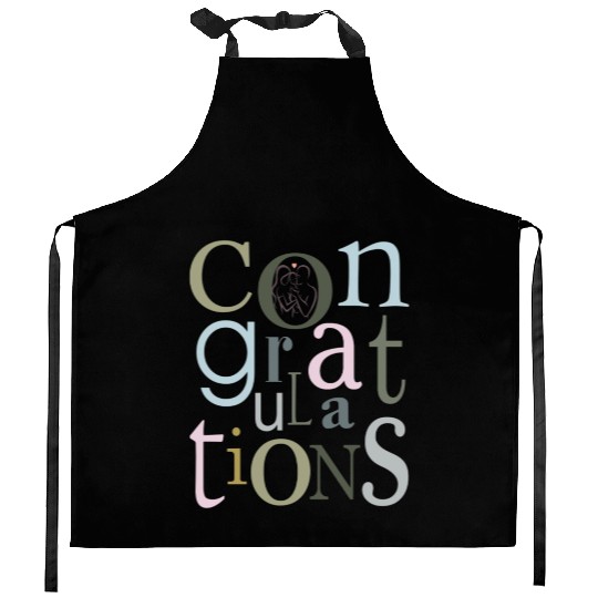congratulations newborn baby Kitchen Aprons