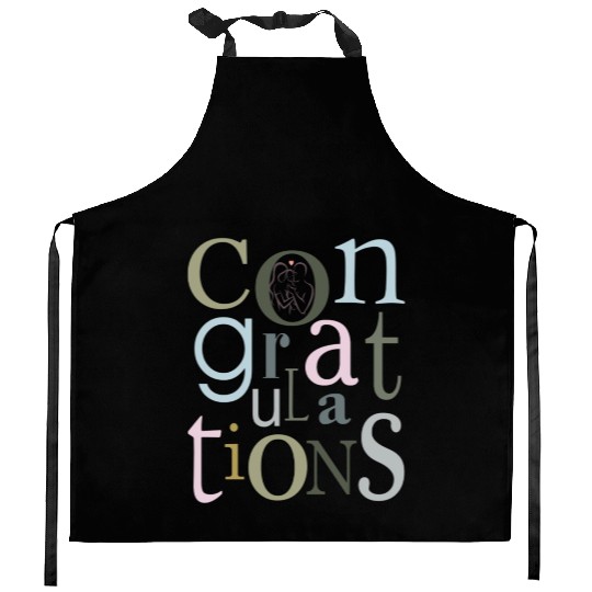 congratulations newborn baby Kitchen Aprons