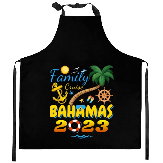Family Cruise The Bahamas 2023 Matching Group Kitchen Aprons