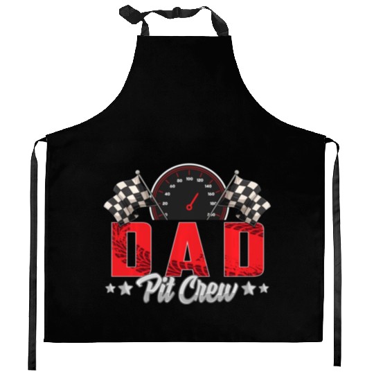 Race Car Birthday Party Racing Family Dad Pit Crew Kitchen Aprons