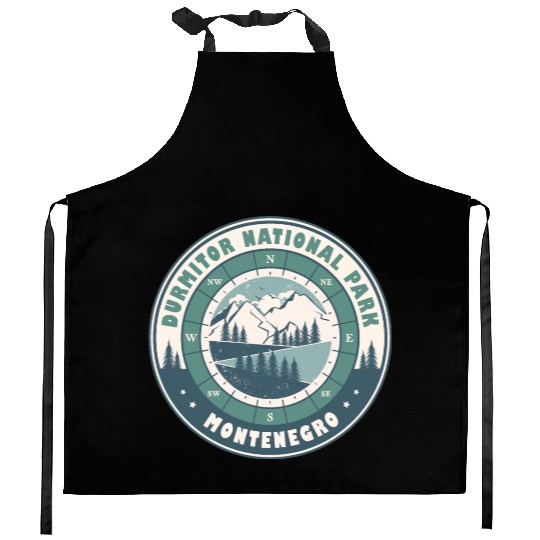 Durmitor National Park Montenegro Vintage Hiking Kitchen Aprons