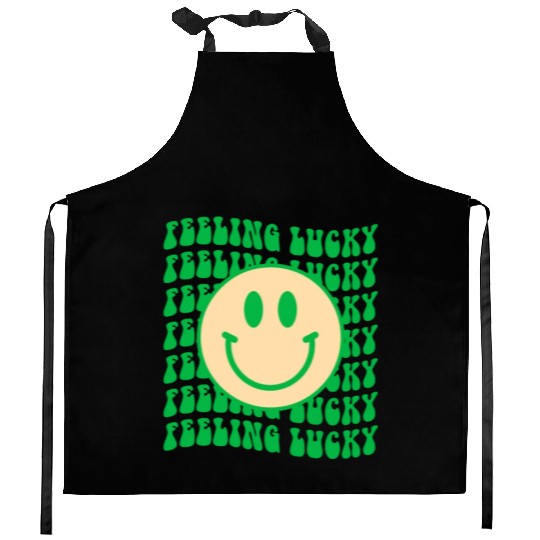Feeling lucky Kitchen Aprons
