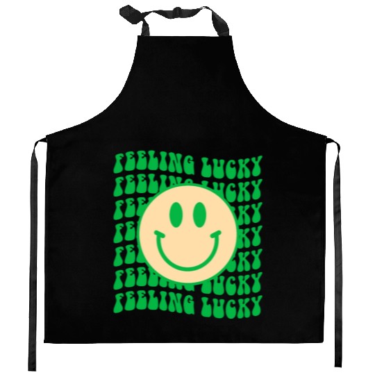 Feeling lucky Kitchen Aprons