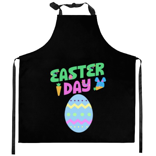 Happy Easter Celebration Kitchen Aprons