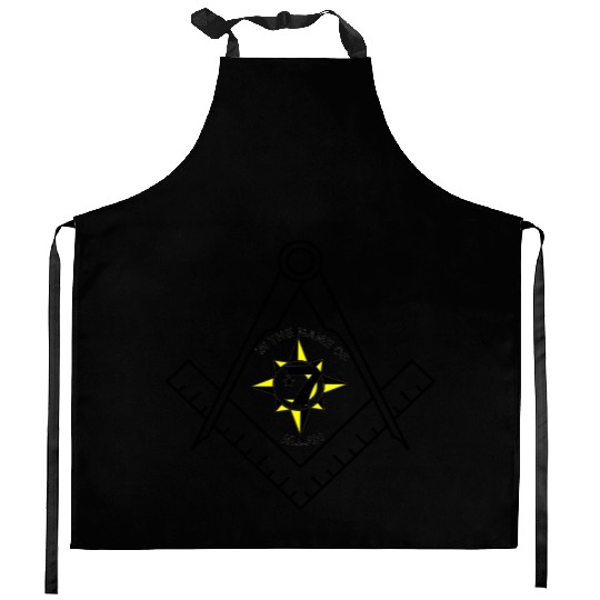 masonic clipart circle five percenter Kitchen Aprons