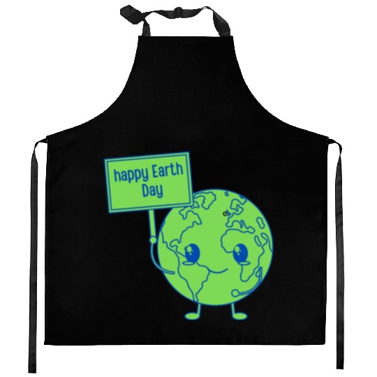 Happy Earth Day Kitchen Aprons