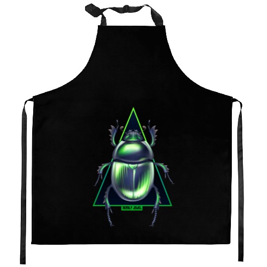Deadly Jewel the mysterious insect. Kitchen Aprons