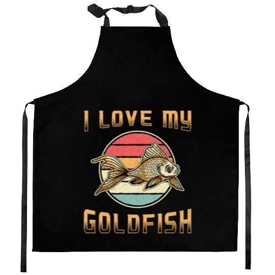 Goldfish I Love My Goldfish Aquarium Animal Fish Kitchen Aprons