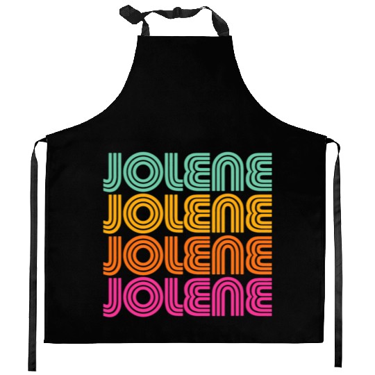 Jolene Retro Vintage 70s 80s Rainbow Pink Song Sun Kitchen Aprons