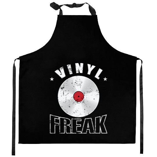 Vinyl Freak Vinyl Record Music Sound Carrier Kitchen Aprons