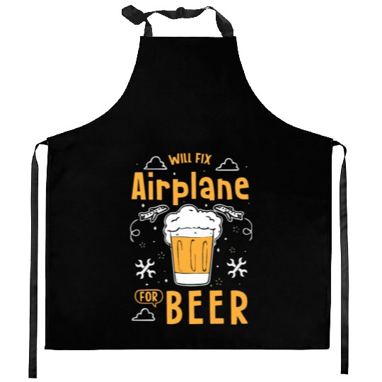 Aircraft Mechanic Kitchen Aprons