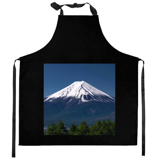 Mount Fuji Japan Panorama Souvenir Travel Trip Kitchen Aprons