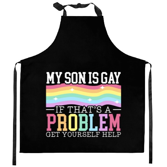 Gay Rights Rainbow Pride Month LGBTQ Gay Pride Kitchen Aprons