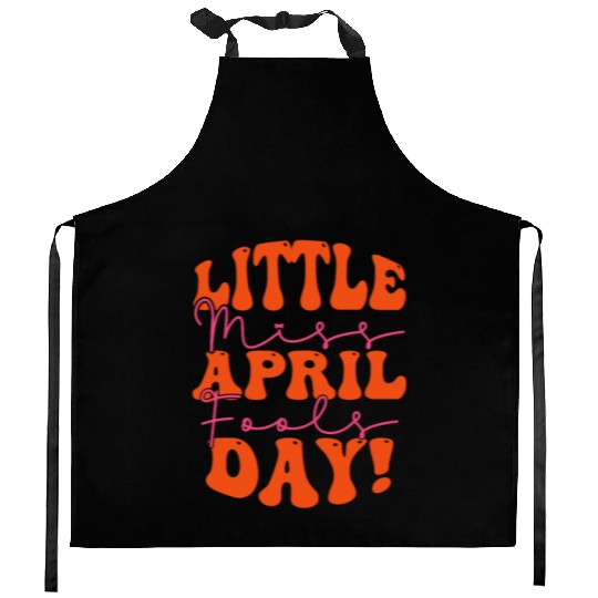 Little Miss April Fools Day Kitchen Aprons