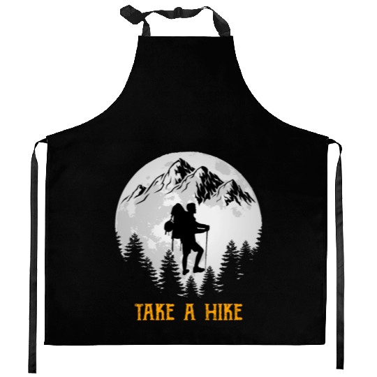 Take a Hike Wanderlust Hiking Kitchen Aprons