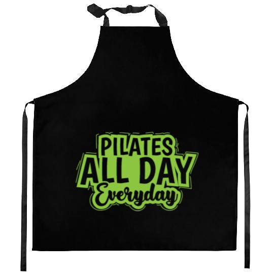 Pilates all Day Everyday Powerhouse Kitchen Aprons