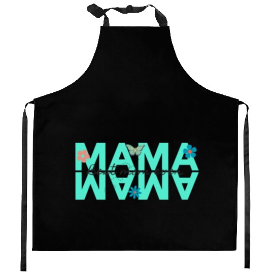 mama best mom ever Kitchen Aprons