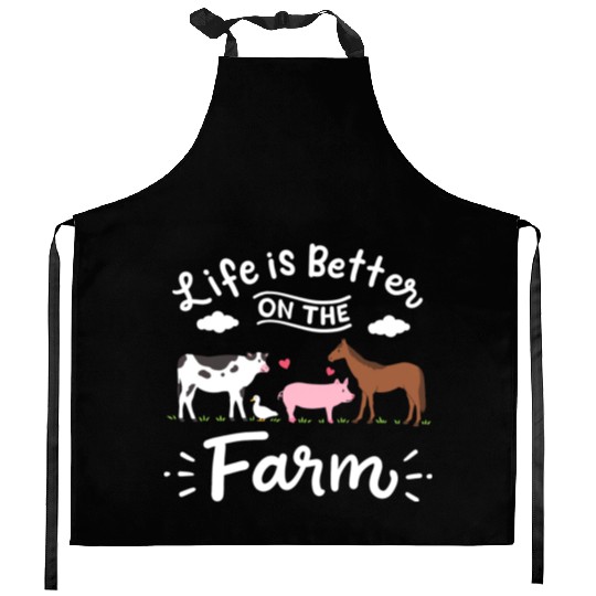 Farm Farmer Farm Animals Kitchen Aprons