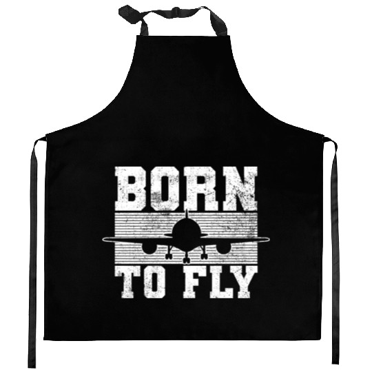 Pilot Flight Attendant Airplane Aviation Kitchen Aprons